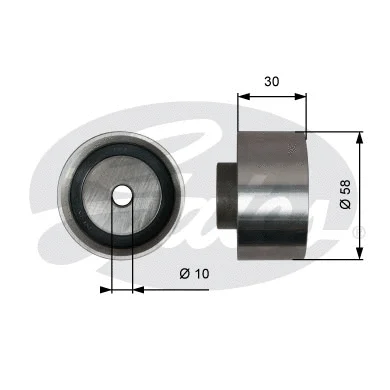 Deflection/Guide Pulley, timing belt (T42316)