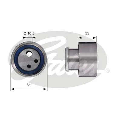 Tensioner Pulley, timing belt (T41119)
