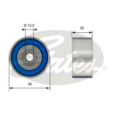 Deflection/Guide Pulley, timing belt (T42181)