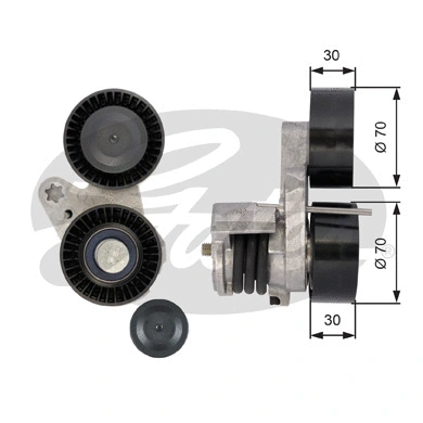 Belt Tensioner, V-ribbed belt (T39114)