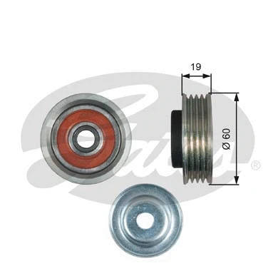 Tensioner Pulley, V-ribbed belt (T39181)
