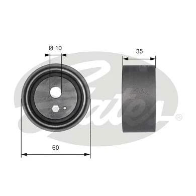 Tensioner Pulley, timing belt (T41189)