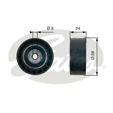 Deflection/Guide Pulley, V-ribbed belt (T36362)