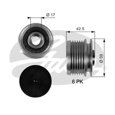Alternator Freewheel Clutch (OAP7106)