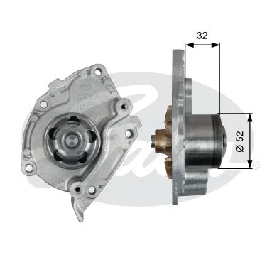 Water Pump, engine cooling (WP0065)
