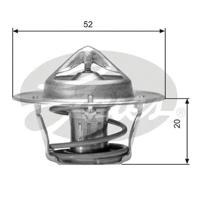 Thermostat, coolant (TH04182G1)