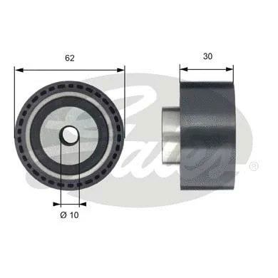 Deflection/Guide Pulley, timing belt (T42198)