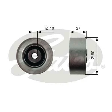 Deflection/Guide Pulley, V-ribbed belt (T36392)