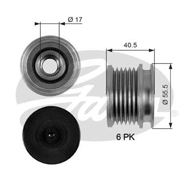 Alternator Freewheel Clutch (OAP7060)