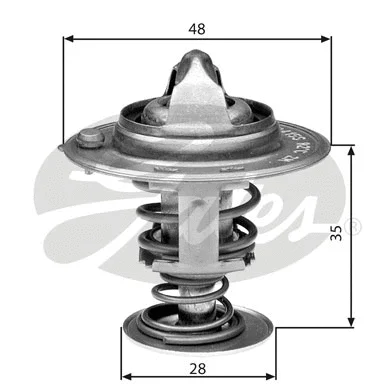 Thermostat, coolant (TH30082G1)