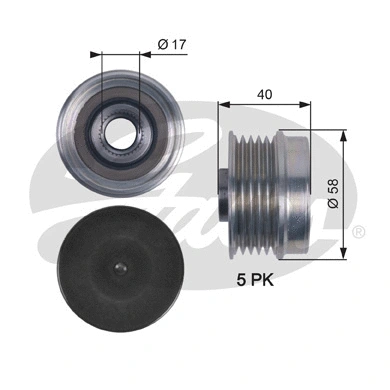 Alternator Freewheel Clutch (OAP7132)
