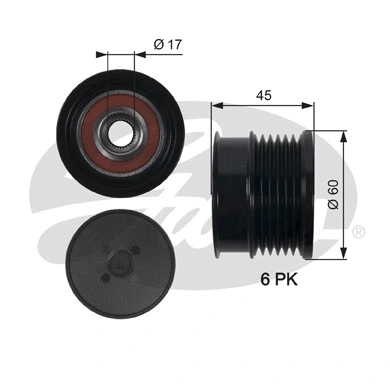 Alternator Freewheel Clutch (OAP7156)