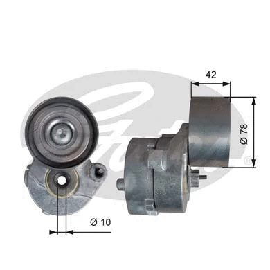 Belt Tensioner, V-ribbed belt (T38560)