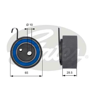 Tensioner Pulley, timing belt (T43144)