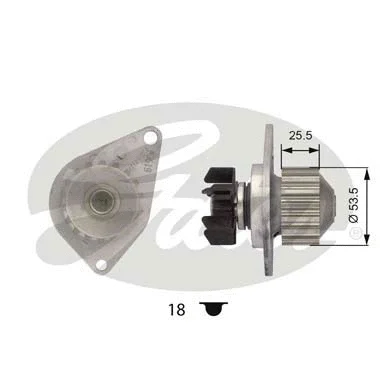 Water Pump, engine cooling (WP0037)