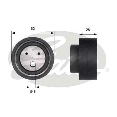 Tensioner Pulley, timing belt (T41109)