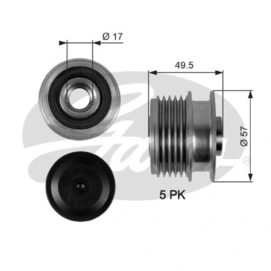 Alternator Freewheel Clutch (OAP7089)
