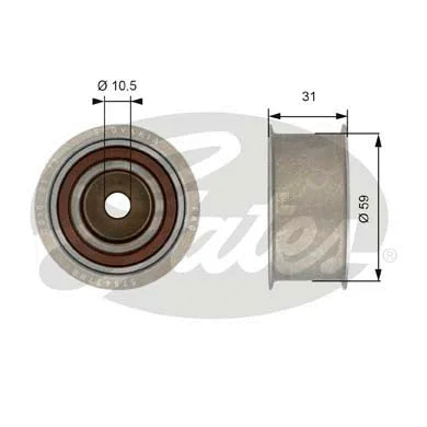 Deflection/Guide Pulley, timing belt (T42180)