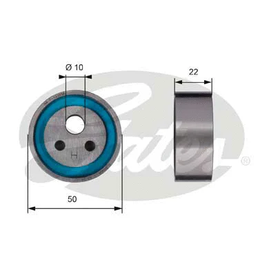 Tensioner Pulley, timing belt (T41154)