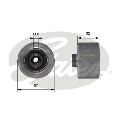 Deflection/Guide Pulley, timing belt (T42066)