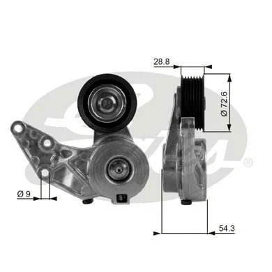 Belt Tensioner, V-ribbed belt (T38208)