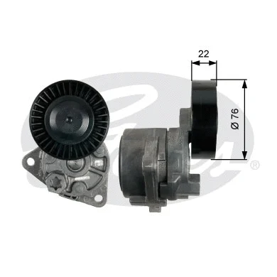 Belt Tensioner, V-ribbed belt (T39217)