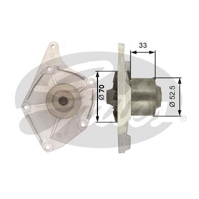 Water Pump, engine cooling (WP0044)