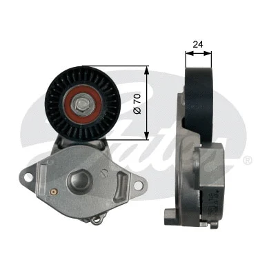 Belt Tensioner, V-ribbed belt (T39246)