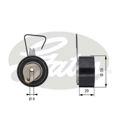 Tensioner Pulley, timing belt (T43141)