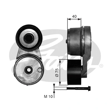 Belt Tensioner, V-ribbed belt (T38541)