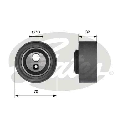 Tensioner Pulley, timing belt (T41131)