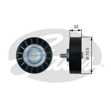 Deflection/Guide Pulley, V-ribbed belt (T36607)