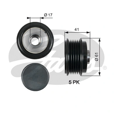 Alternator Freewheel Clutch (OAP7173)
