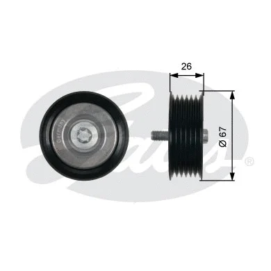 Deflection/Guide Pulley, V-ribbed belt (T36438)