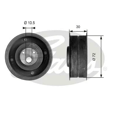 Tensioner Pulley, timing belt (T41080)