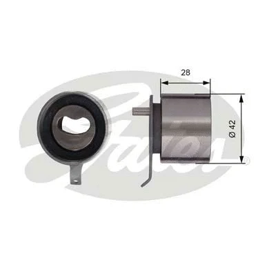 Tensioner Pulley, timing belt (T41267)