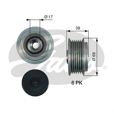 Alternator Freewheel Clutch (OAP7185)