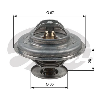 Thermostat, coolant (TH11687G1)