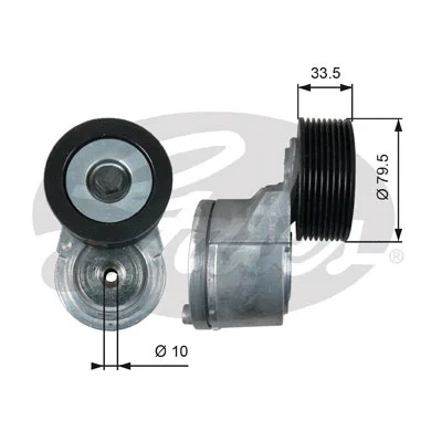 Belt Tensioner, V-ribbed belt (T38542)