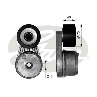 Belt Tensioner, V-ribbed belt (T38645)