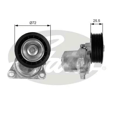 Belt Tensioner, V-ribbed belt (T38408)