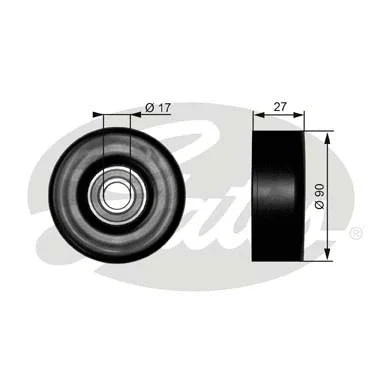 Deflection/Guide Pulley, V-ribbed belt (T38010)