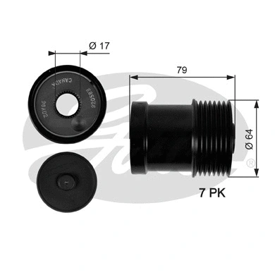 Alternator Freewheel Clutch (OAP7104)