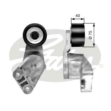 Belt Tensioner, V-ribbed belt (T38585)