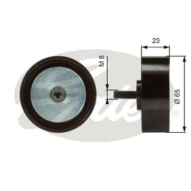 Deflection/Guide Pulley, V-ribbed belt (T36082)
