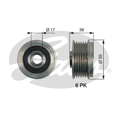 Alternator Freewheel Clutch (OAP7168)