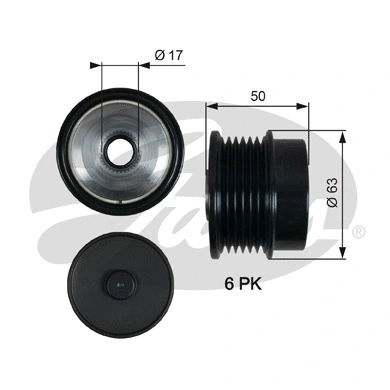 Alternator Freewheel Clutch (OAP7186)