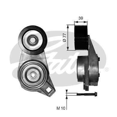 Belt Tensioner, V-ribbed belt (T38581)