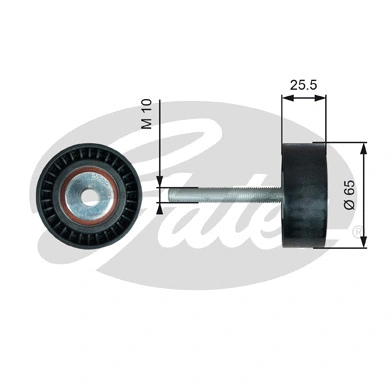 Deflection/Guide Pulley, V-ribbed belt (T36772)