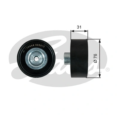 Deflection/Guide Pulley, V-ribbed belt (T36444)